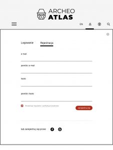 menu tablet rejestracja