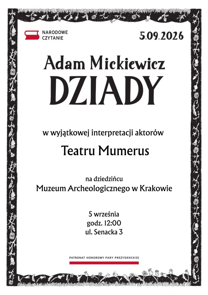 plakat Narodowe Czytanie 2026