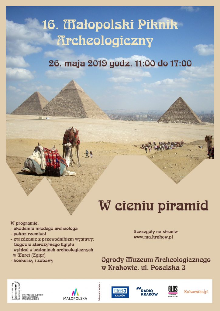 Plakat 16 Małopolskiego Pikniku Archeologicznego