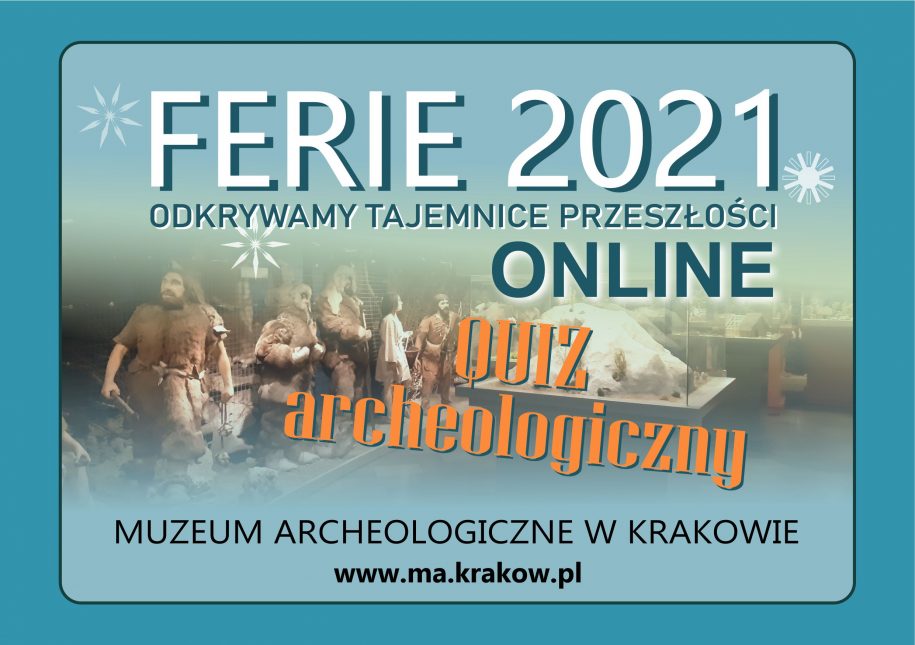 banner graficzny z napisem quiz archeologiczny