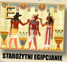 kolorowy rysunek - starożytni Egipcjanie