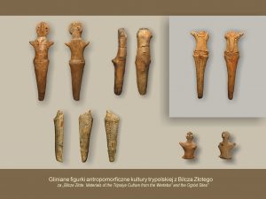 gliniane figurki antropomorficzne kultury trypolskiej z Bilcza Złotego