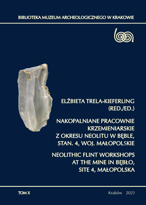 okładka publikacji Nakopalniane pracownie krzemieniarskie z okresu neolitu w Bęble stan. 4, woj małopolskie