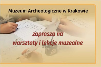 grafika z zaproszeniem do zajęć edukacyjnych w Muzeum