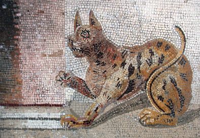 rzymska mozaika z przedstawieniem kota I w ne