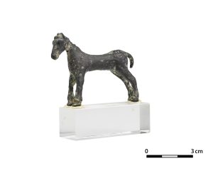 Figura konia (Grecja ok. III - II w. p.n.e. brąz ok. 8 cm )