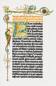 karta z bibli Gutenberga