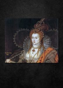 Elżbieta I Tudor Rainbow Portrait 1600-1602 (fragm.)