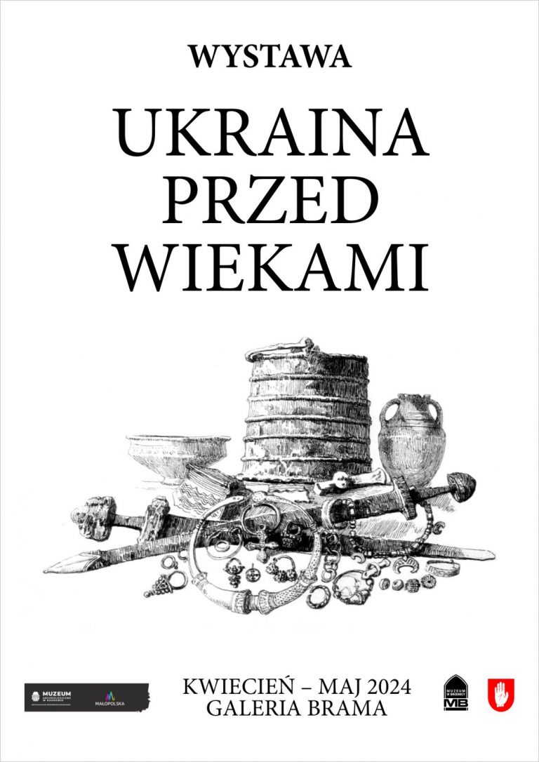 grafika informująca o wystawie Ukraina przed wiekami