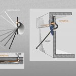 Rekonstrukcja mechanizmu działania zamka ze sprężyną z Woli Pawłowskiej (za G. Jacobi 1974 z poprawkami M. Grosse, M. Wawer, M. Zaitz)