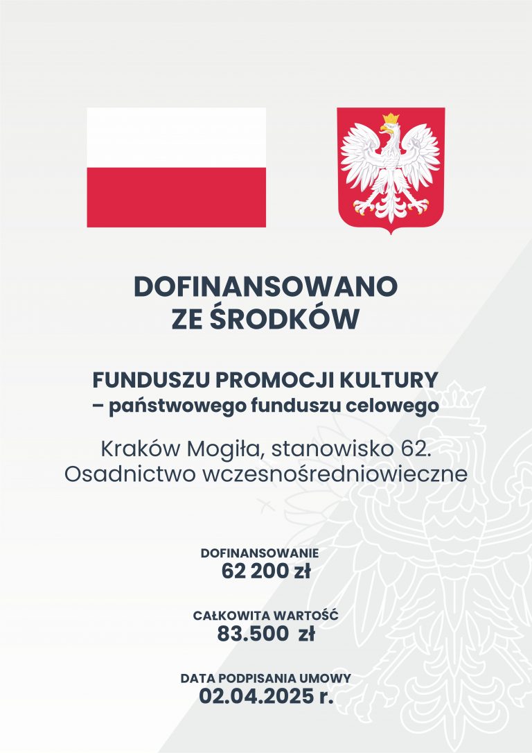 plakat z informacja o finansowaniu projektu przez ministerstwo