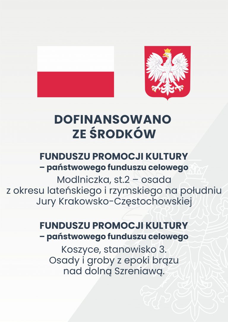 plakat z informacja o finansowaniu projektu przez ministerstwo