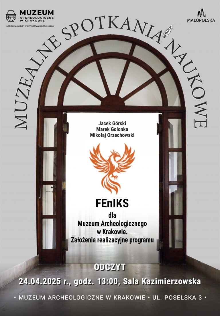 grafika informująca o wykładzie naukowym w Muzeum