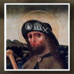 Kapelusz pielgrzyma ozdobiony plakietkami, Św. Roch, 1475–1485, (źródło: www.imareal.sbg.ac.at)