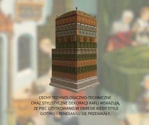 Grafika z przedstawieniem pieca kaflowego z dzieła Piotra Crescentyna Kxięgi o gospodarstwie z 1549 roku (źródło: domena publiczna).