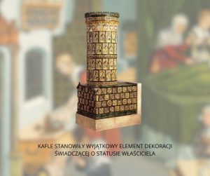 Rekonstrukcja wielobarwnego pieca kaflowego.