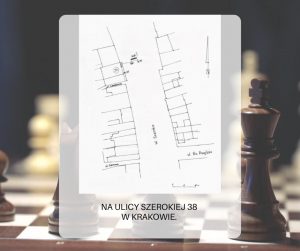 Plan wykopu z 1956 roku na ul. Szerokiej 38 w Krakowie (źródło: Archiwum Działu Archeologii Średniowiecza i Czasów Nowożytnych MAK).
