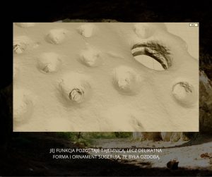 Trójwymiarowy model zabytku, detal z widocznymi śladami wiercenia. (oprac. D. Stefański)