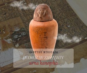 Urna kanopska z&nbsp;wyobrażeniem boga Imseta