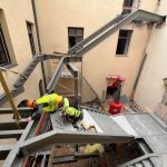 mowe schody na&nbsp;dziedzińcu straceń