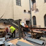 mowe schody na&nbsp;dziedzińcu straceń