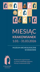 kolorowa grafika informująca o&nbsp;wydarzeniu "Miesiąc Krakowianek"