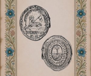 3. Awers i&nbsp;rewers woskowego agnuska ze zbiorów MAK. Rys. B. Pilarski