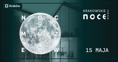kolorowa grafika informująca o&nbsp;wydarzeniu "Noc Muzeów"