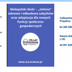 Dwory Małopolski - projekt UE