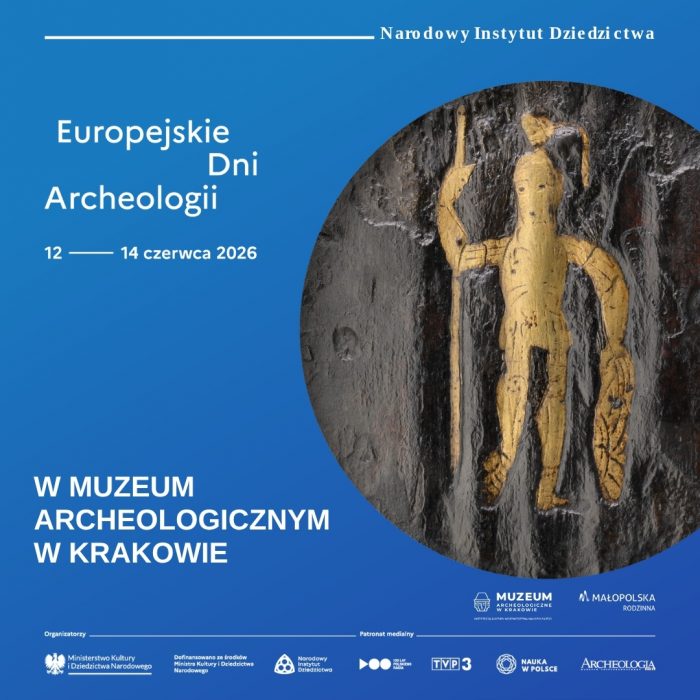kolorowa grafika z wydarzeniam Europejskie Dni Archeologii
