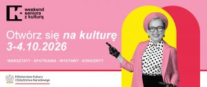 grafika wydarzenia Weekend Seniora z Kulturą